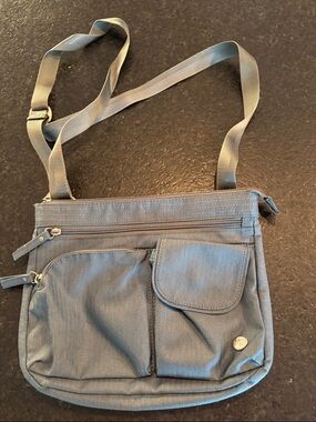 Haiku Gray Multi-Pocket Crossbody Bag
